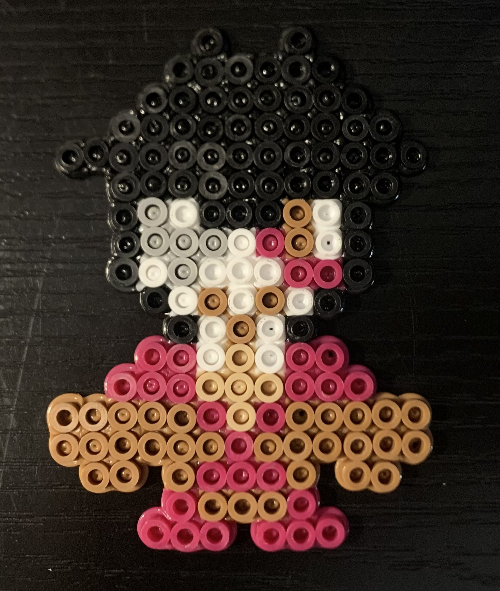 Potshot sprite made from perler beads