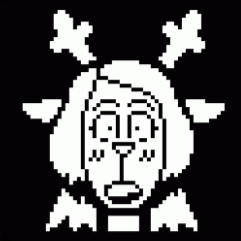 Noelle Holiday from Deltarune looking shocked