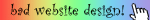 Bad web design